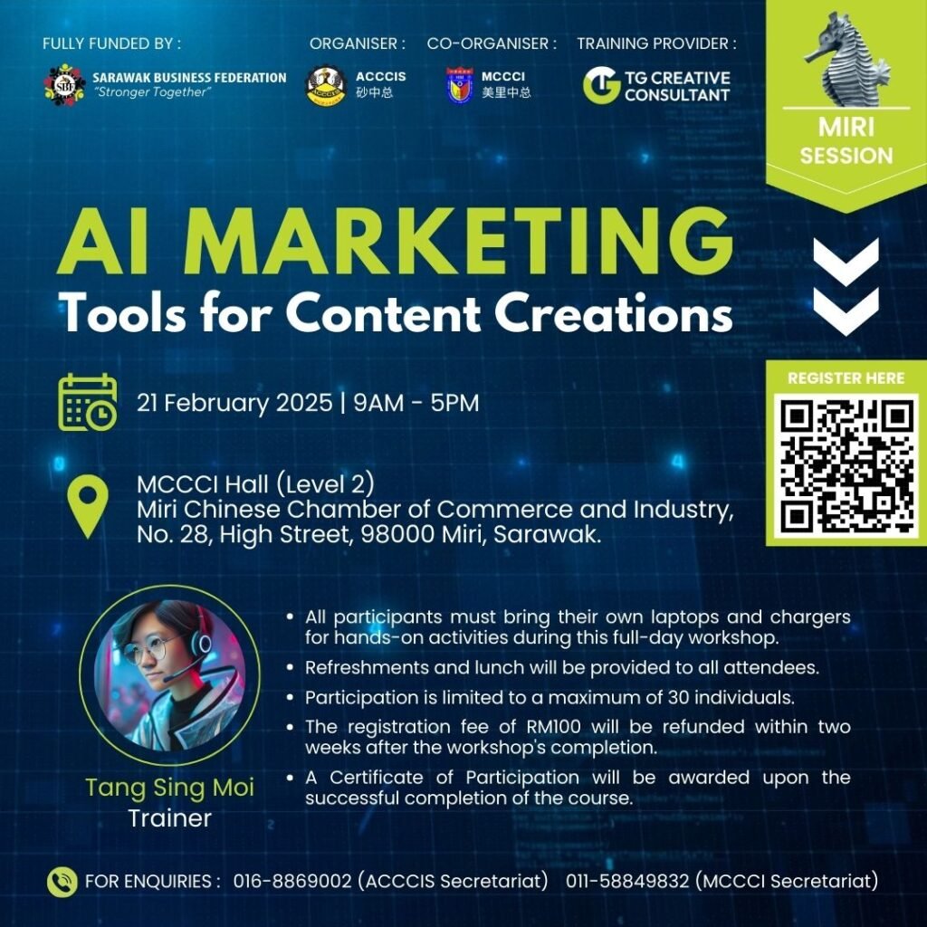 [Miri Session] AI Marketing Tools for Content Creations_training by T.G Creative Consultant.
