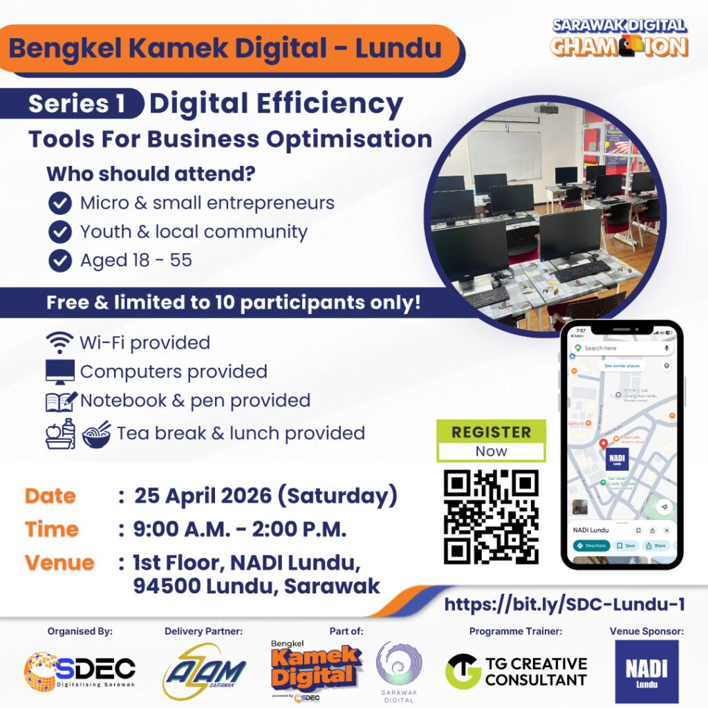 Bengkel-Kamek-Digital-2026-NADI-Lundu-Sarawak-Series-1-TG-Creative-Consultant-English